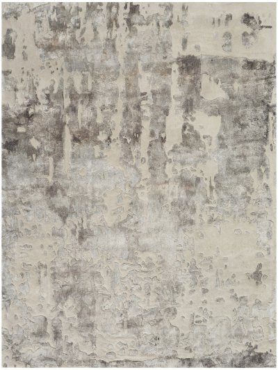 Nourison Home Nourison Prismatic PRS12 3'9" x 5'9" Silver Grey Modern Indoor Rug - 5'6" x 7'5"
