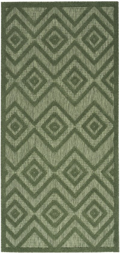 Nourison Home Nourison Versatile NRV01 8' x Round Green Modern Rug - 2' x 4'