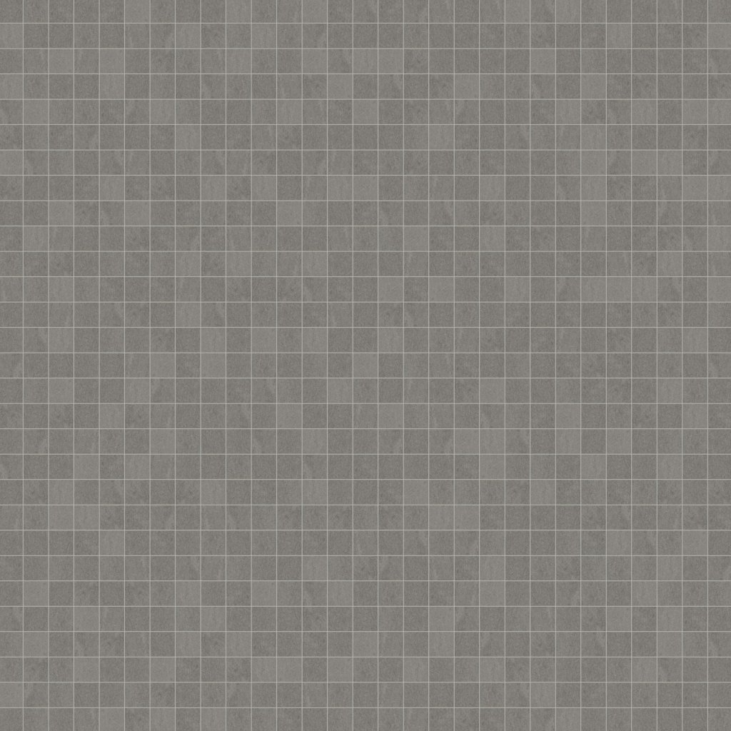 Marble Systems Atelier Olive Grey Honed 2x2 Concrete Look Porcelain Mosaic 12x12 - Atelier Olive Grey
