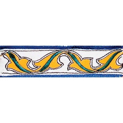 Marble Systems ma57c C Glazed Ceramic Border Tiles 2x6 - ma57c C - 2" x 6" x 3/8"