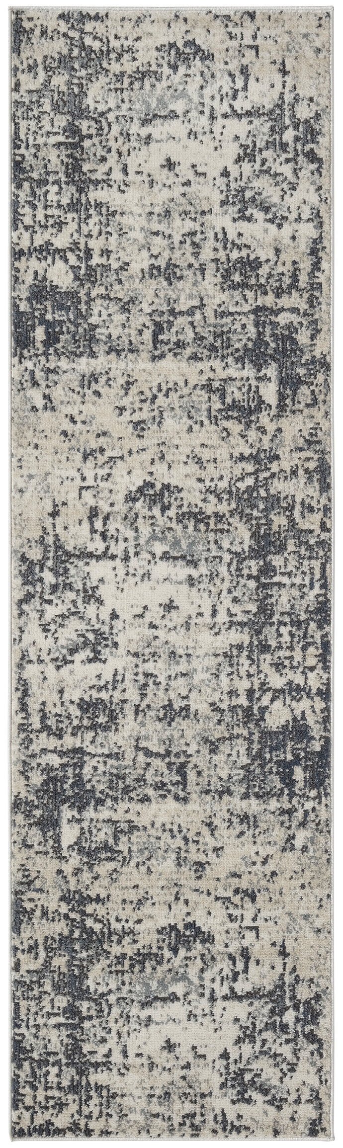Nourison Home Nourison Concerto CNC17 2'2" x 7'6 Ivory Grey Modern Indoor Rug