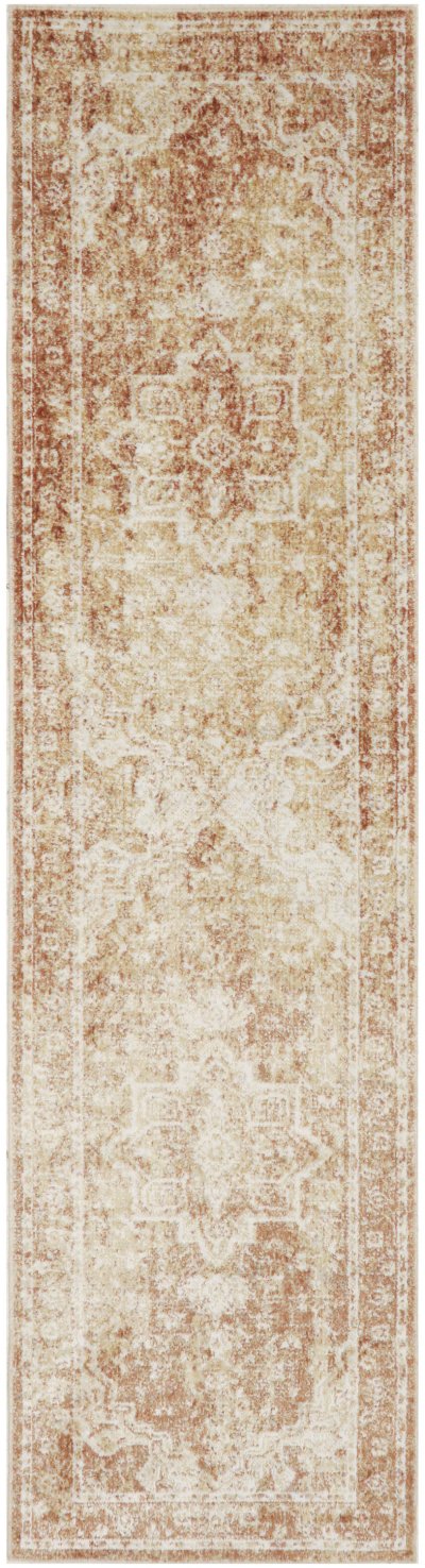 Nourison Home Nourison Astra Machine Washable ASW12 7'10" x 10' Rust Vintage Indoor Rug - 2' x 6'