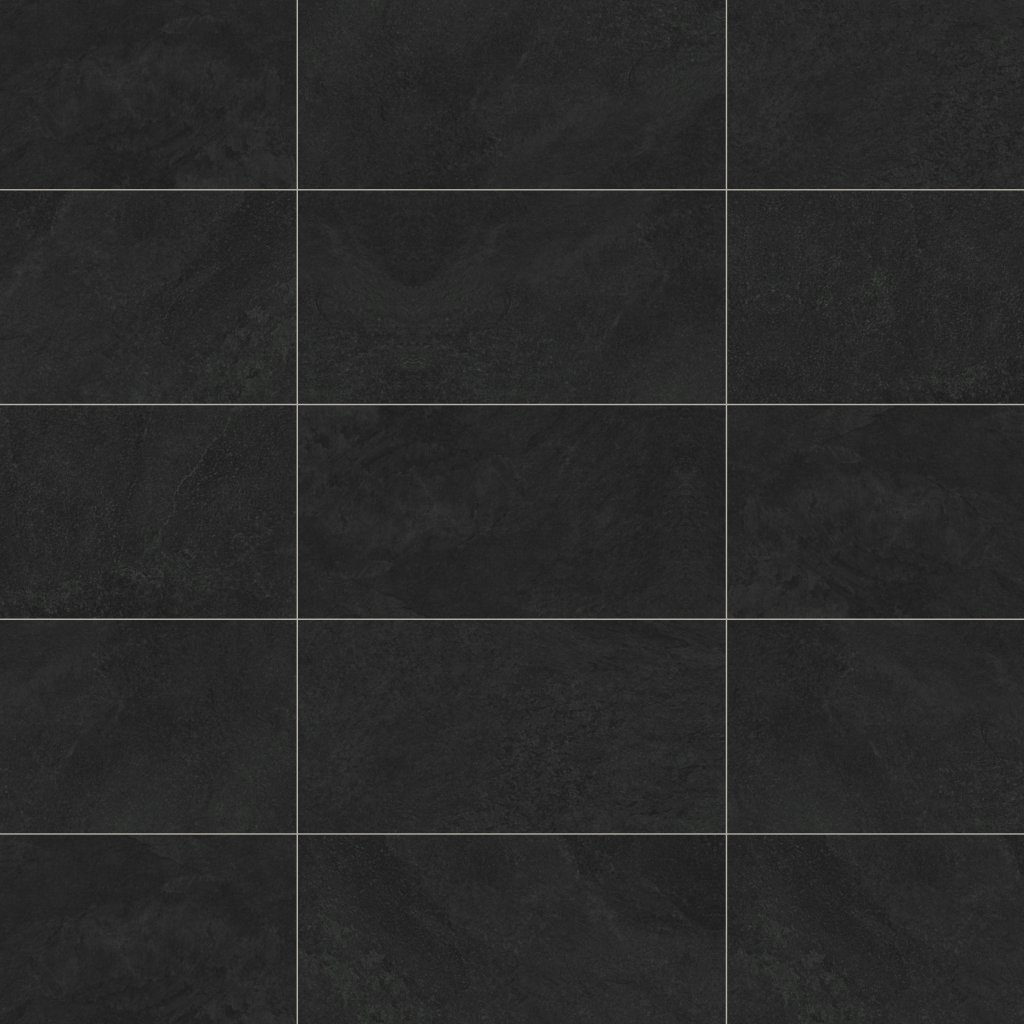 Qualis Ceramica QU Metro Boston Black 12X24F - Black