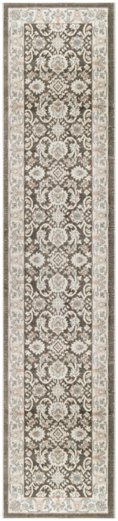 Nourison Home Nourison Serenity Home SRH02 2'2" x 7'6" Ivory Grey Blue Vintage Indoor Rug - 2'2" x 7'6"