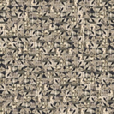 Qualis Ceramica Riviera Tileworks Chelsea 3"x3" Flowers Glazed Ceramic - 11.8" x 11.8"