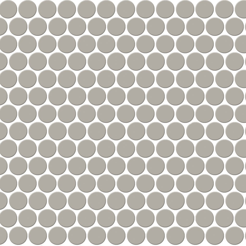 Daltile Keystones Desert Gray, Penny Rounds, Matte - Desert Gray