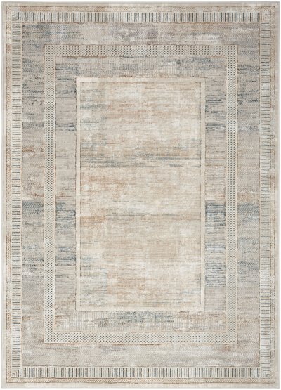 Nourison Home Nourison Glam GLM07 9' x 12' Ivory Multicolor Modern Indoor Rug - 5'3" x 7'3"