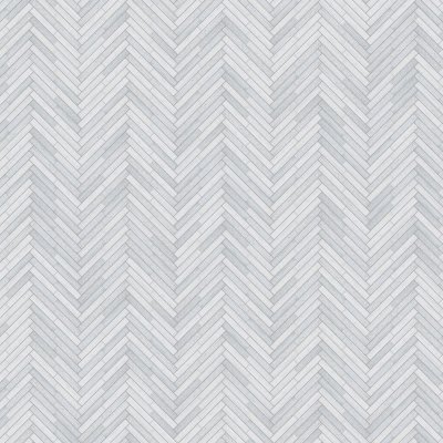 Marble Systems Skyline Textured Large Herringbone Marble Mosaic 12 7/8x9 11/32 - Skyline - 12 7/8" x 9 11/32" x 3/8"