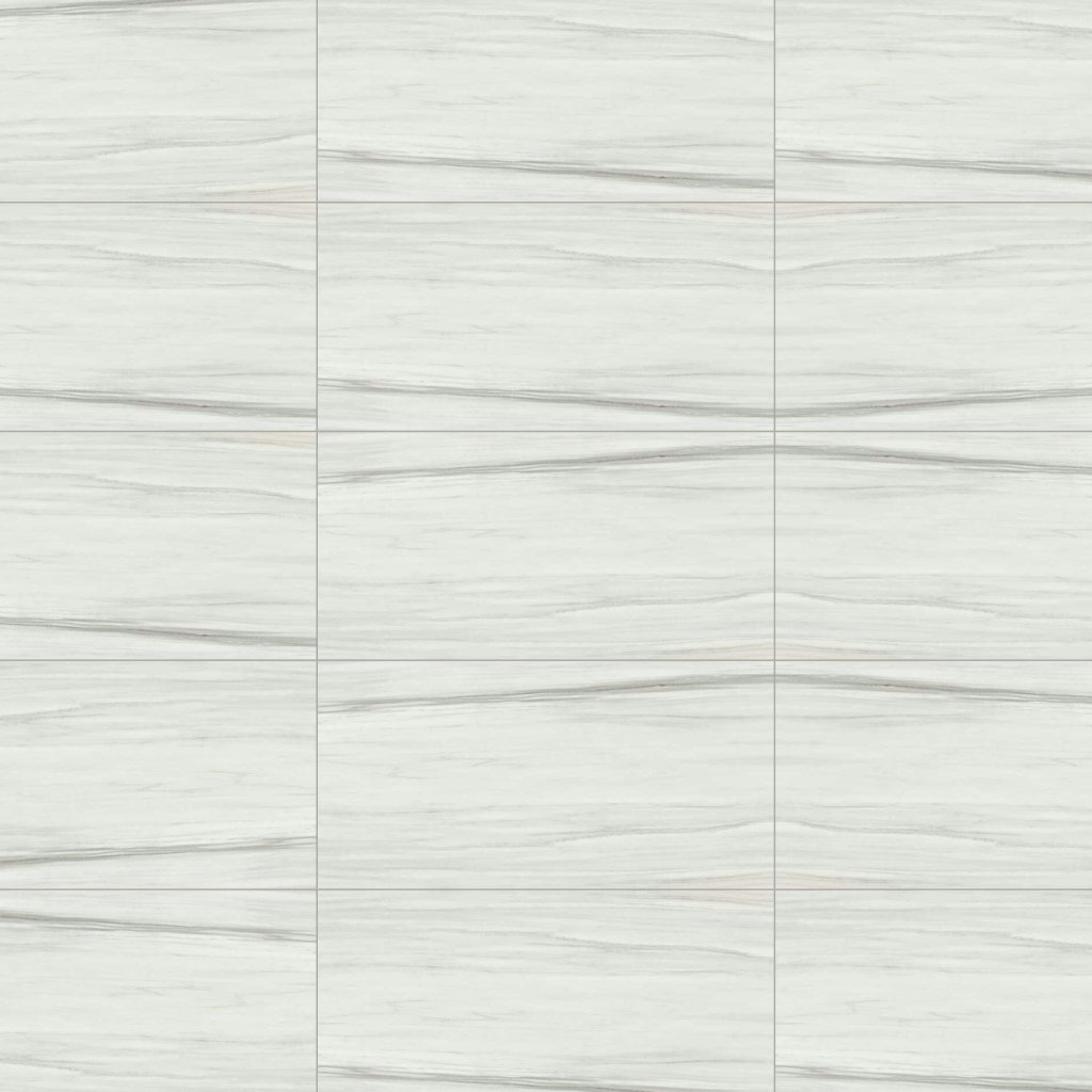 Marble Systems Carrara Zebrino Polished Marble Look Porcelain Tile 12x24 - Carrara Zebrino