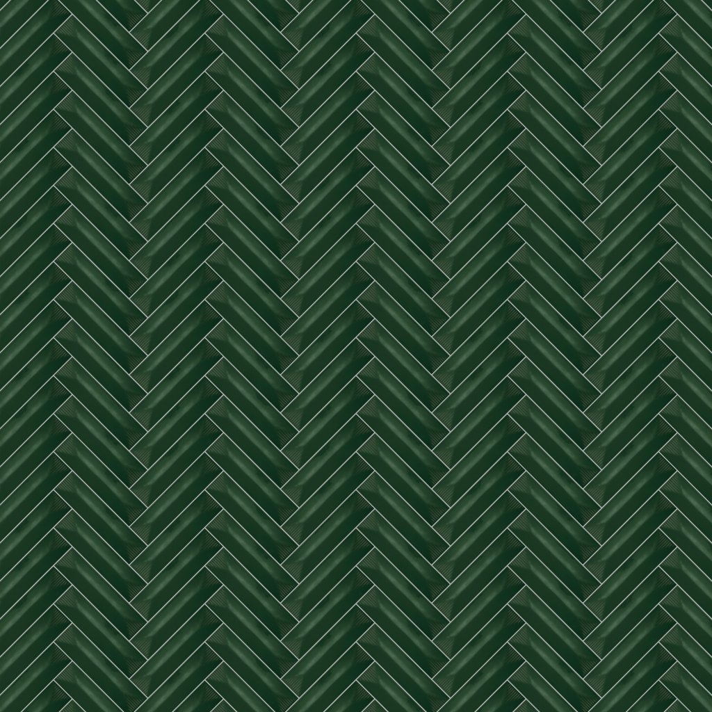 American Olean Color Story Pinstripes - Wisdom, Rectangle, 2X8, Wave Crest, Glossy (0082) - Wisdom
