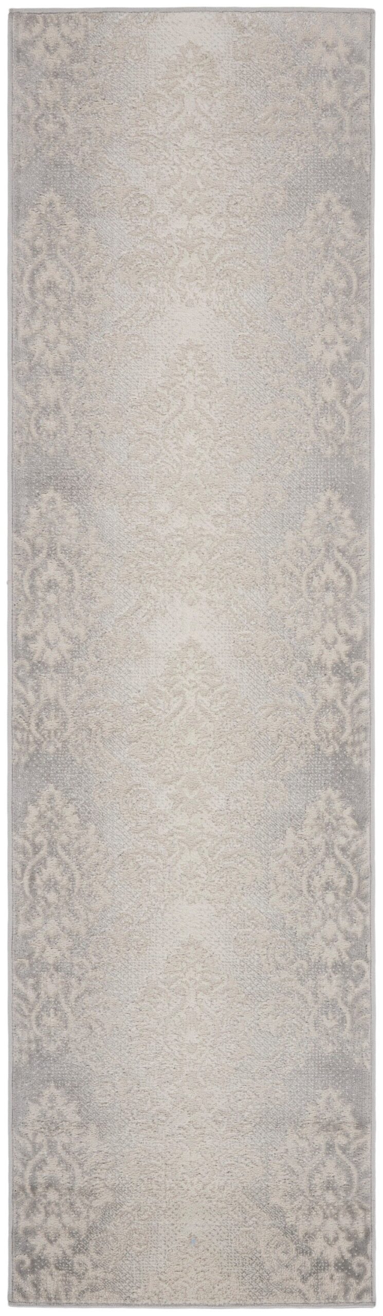 Nourison Home Nourison Elation ETN03 2'3" x 7'6" Ivory Grey Vintage Indoor Rug