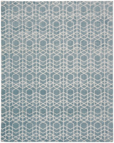 Nourison Home Nourison Washable Charm WCH01 3' x 5' Blue Ivory Modern Indoor Rug - 8' x 10'