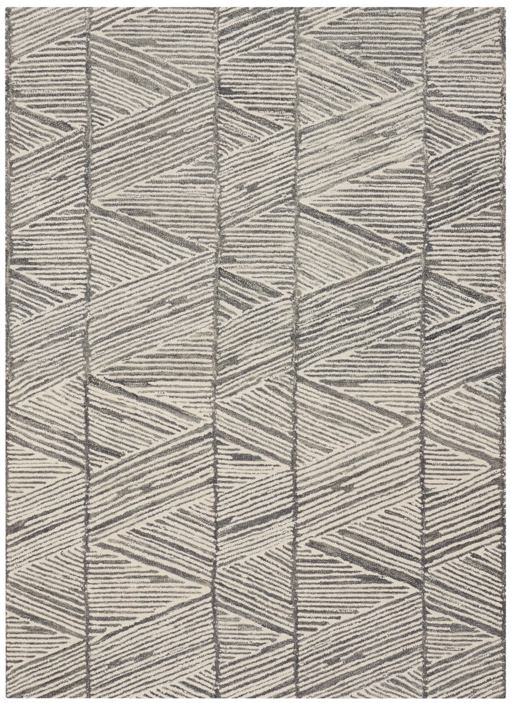 Nourison Home Nourison Colorado CLR01 3'9" x 5'9" Grey White Modern Indoor Rug