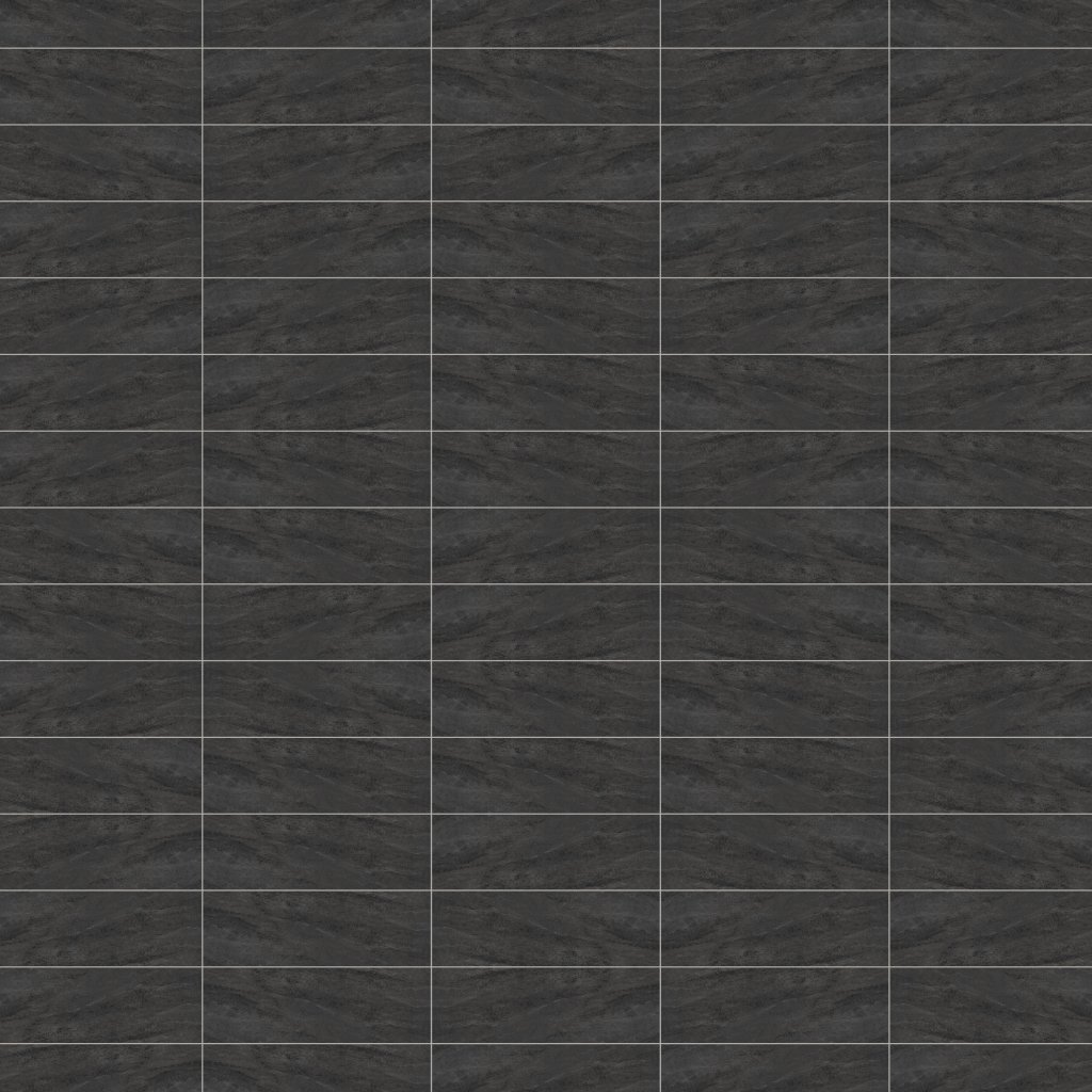 Marble Systems Slate Matte Subway Slate Look Porcelain Tile 4x12 - Slate