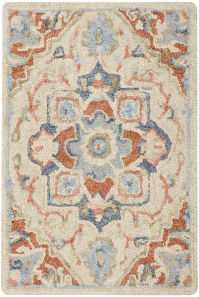Nourison Home Nourison Maison MSO06 8'6" x 11'6" Ivory Rust Vintage Indoor Rug - 2' x 3'