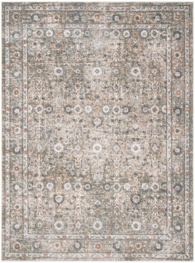 Nourison Home Nourison Astra Machine Washable ASW16 7'10" x 10' Gold Grey Vintage Indoor Rug - 5'3" x 7'