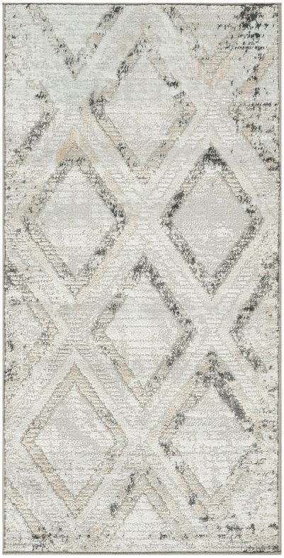 Nourison Home Nourison Dekor DEK05 7'10" x 9'10" Grey Charcoal Modern Indoor Rug - 2' x 4'