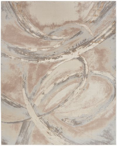 Nourison Home Nourison Splash BSK01 4' x 6' Beige Grey Modern Indoor Rug - 12' x 15'