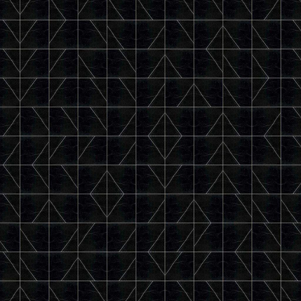 Marble Systems Black Polished Marble Tile 5 1/2x5 1/2 - Black