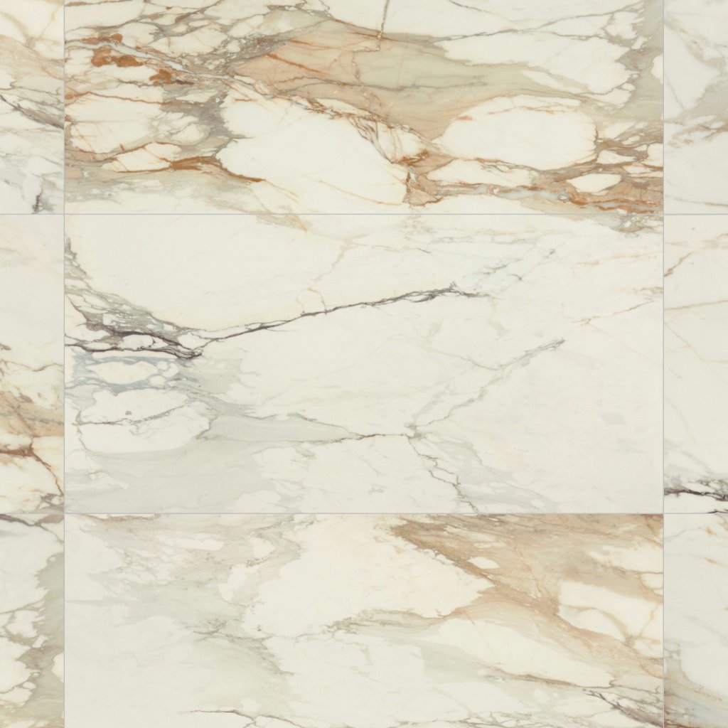 Daltile Panoramic Duet Calacatta Topaz, Rectangle, 24X48, Polished - Calacatta Topaz