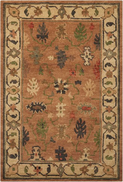Nourison Home Nourison Tahoe TA05 3'9" x 5'9" Copper Traditional Indoor Rug - 9'9" x 13'9"