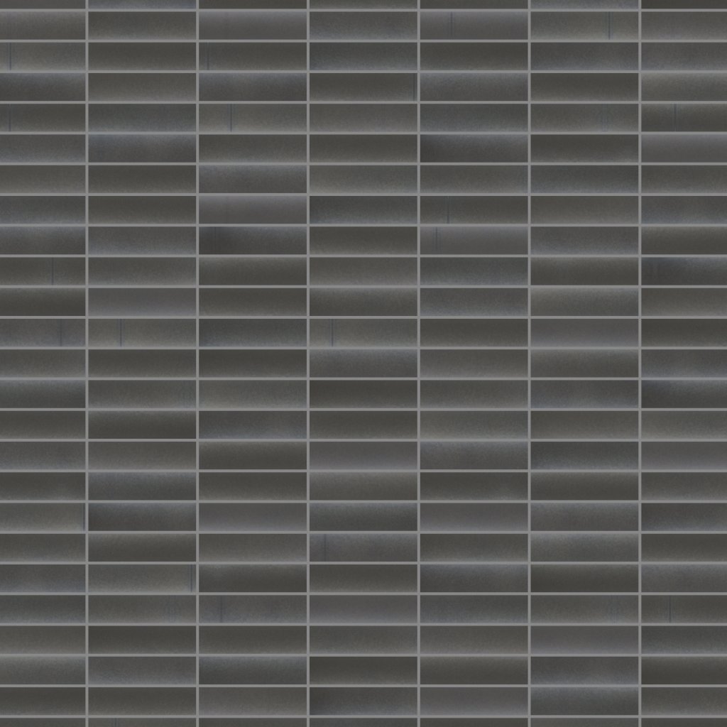 Emser Tile KAIZEN PEWTER SATIN STACKED MOSAIC -POR - Taupe