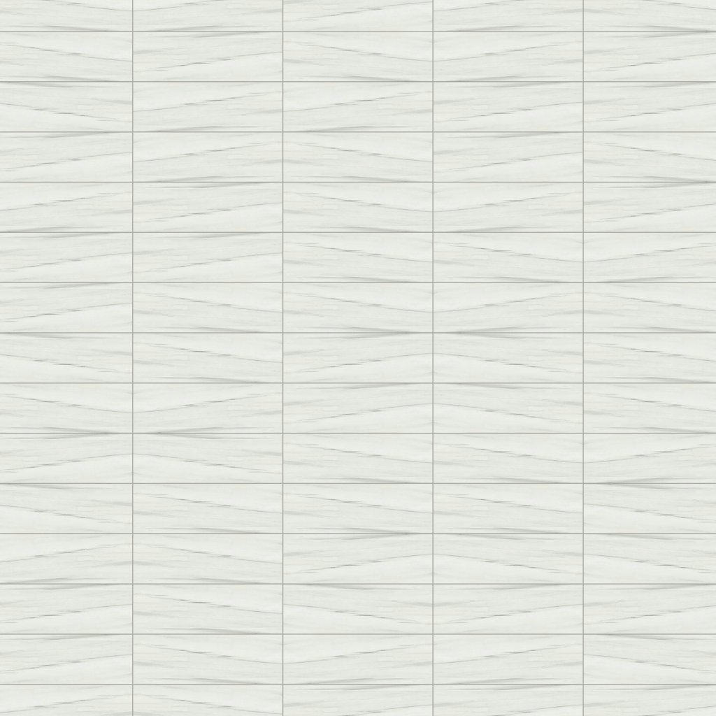 Marble Systems Carrara Zebrino Honed Subway Marble Look Porcelain Tile 4x12 - Carrara Zebrino