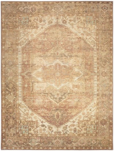 Nourison Home Nourison Vintage Washables VWS14 2'2" x 8' Gold Vintage Indoor Rug - 9' x 12'