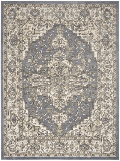 Nourison Home Nourison Concerto CNC05 3'9" x 5'9" Blue Vintage Indoor Rug - 6' x 9'