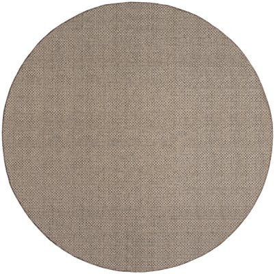 Nourison Home Nourison Tulum TLM03 2'2" x 8' Brown Outdoor Rug - 8' Round
