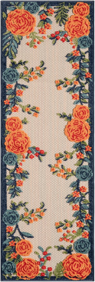 Nourison Home Nourison Aloha ALH32 7'10" x Round Multicolor Contemporary Rug - 2' x 6'