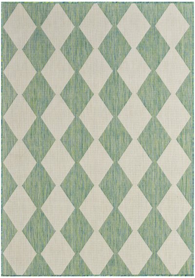 Nourison Home Nourison Selerno SLR04 7' x 10' Blue Green Modern Rug - 4' x 6'