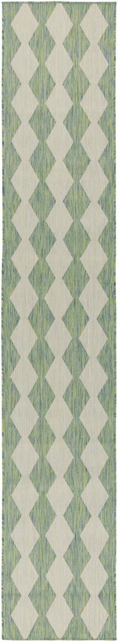 Nourison Home Nourison Positano POS04 7' x 10' Blue Green Modern Rug - 2' x 6'