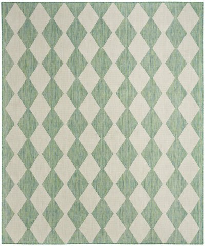 Nourison Home Nourison Selerno SLR04 7' x 10' Blue Green Modern Rug - 8' x 10'
