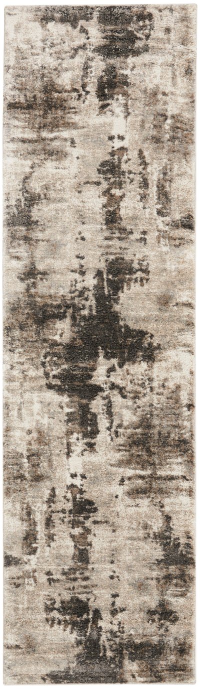 Nourison Home Nourison American Manor AMR04 7'10" x 9'10" Ivory/Mocha Modern Indoor Rug - 2'2" x 7'6"