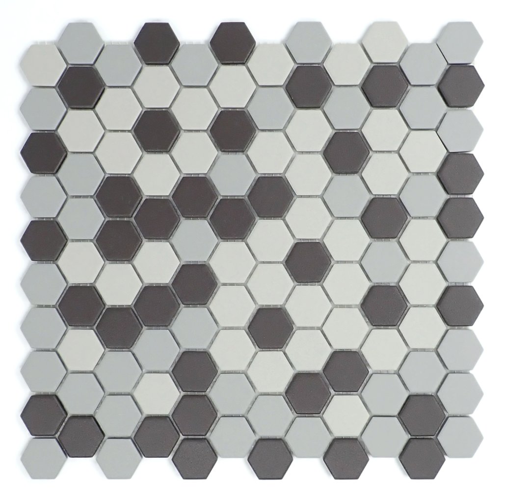 Emser Tile SOURCE HEX MOSAIC -POR - Dark Blend