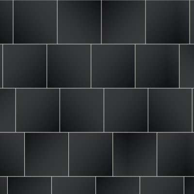 Qualis Ceramica Satin 13x13 Black - Random Length