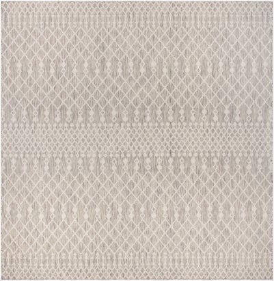 Nourison Home Nourison Positano POS02 2'2" x 8' Light Grey Modern Rug - 8' x Square