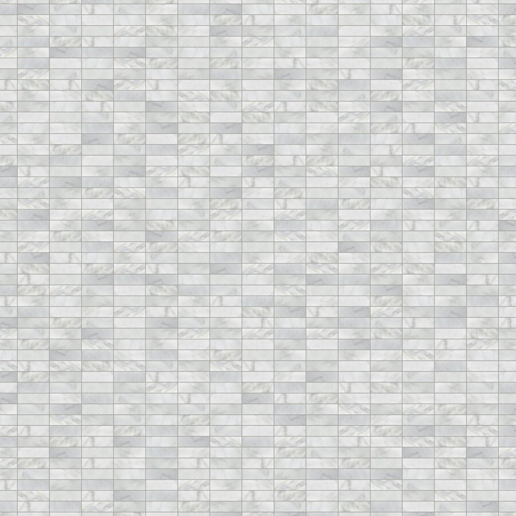 Marble Systems Avenza Honed 5/8x3 Marble Mosaic 12x12 - Avenza