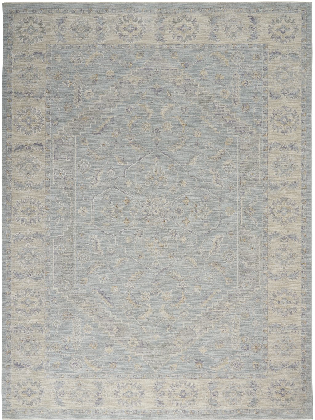 Nourison Home Nourison Asher ASR02 9'3" x 12'7" Blue Vintage Indoor Rug
