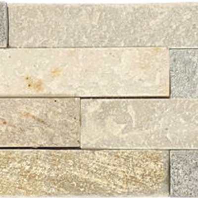 Qualis Ceramica Chelsea Collection Grey/Beige Wall Cladding 4"X14" - 4" x 14"