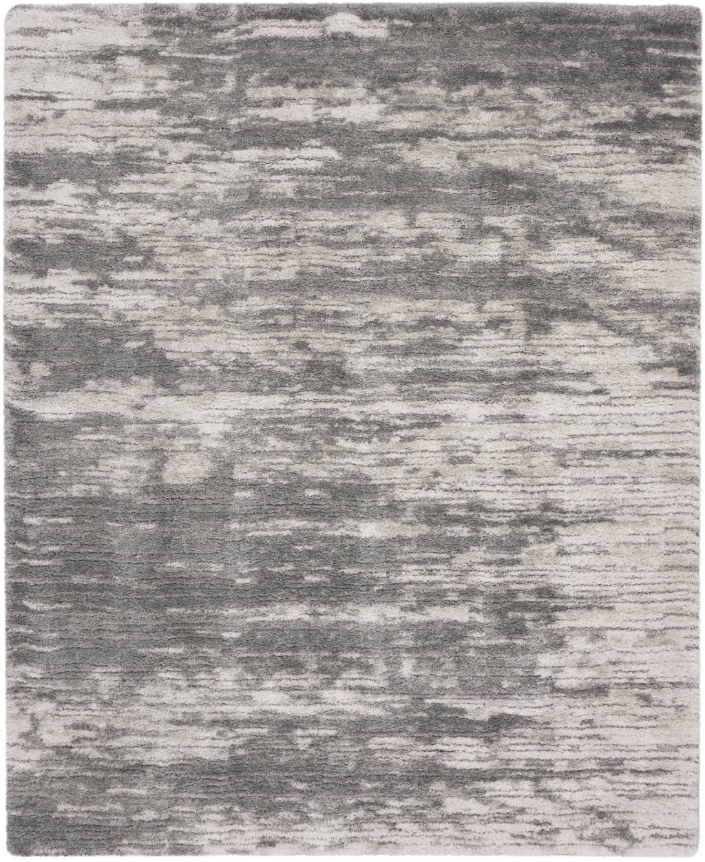 Nourison Home Nourison Dreamy Shag DRS02 7'10" x 9'10" Charcoal Ivory Shag Indoor Rug