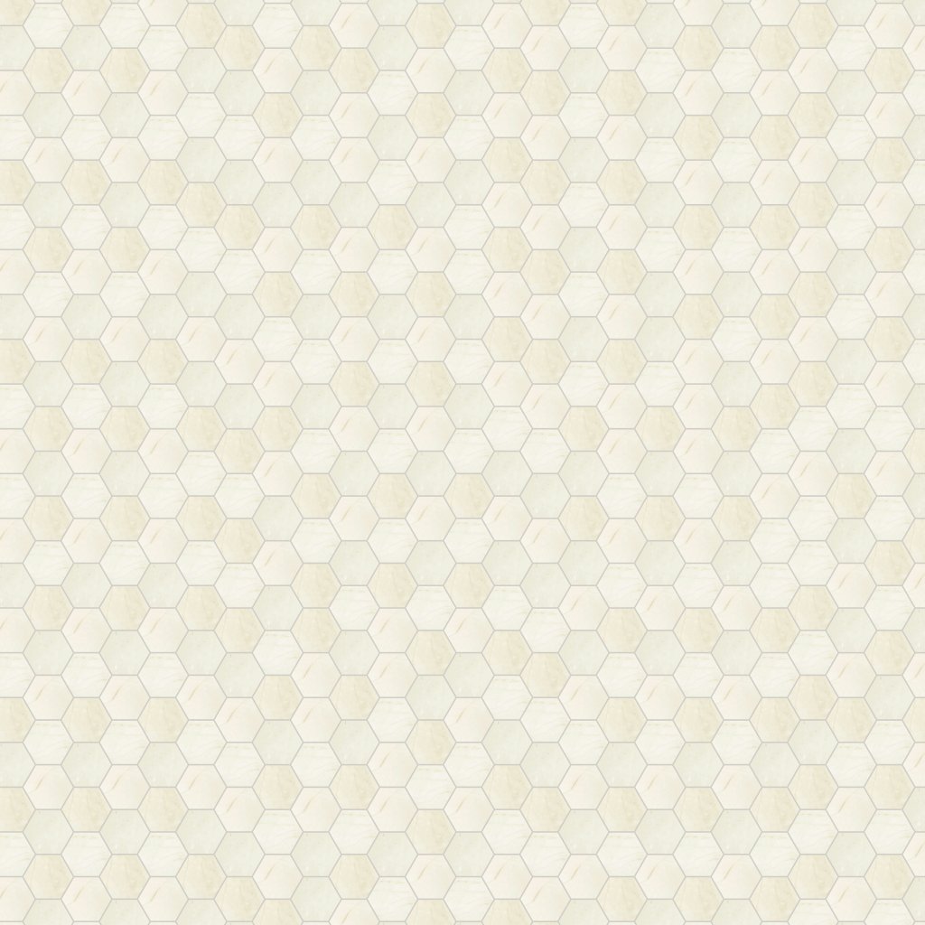 Qualis Ceramica Avorio Crema 6 Hexagon Mosaic
