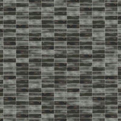 Qualis Ceramica Aruba 2x6 Coal Gloss - Grid