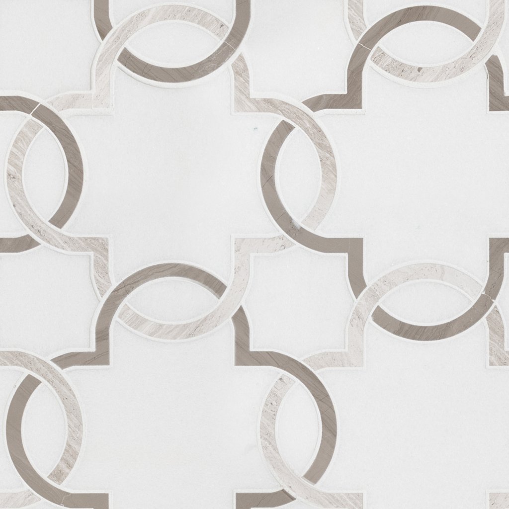 MSI Bianco Quatrefoil Polished 10Mm - White