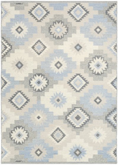 Nourison Home Nourison Copenhagen CPN01 5' x 7' Ivory Blue Modern Indoor Rug - 8' x 10'