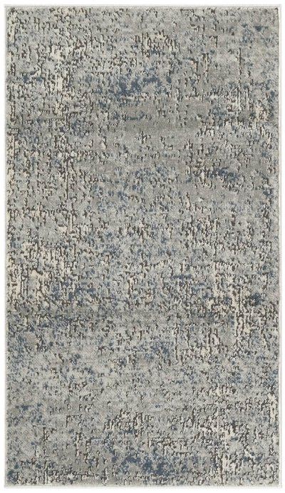 Nourison Home Nourison Quarry QUA17 2'2" x 7'6 Dark Grey Modern Indoor Rug - 2'2" x 3'9"
