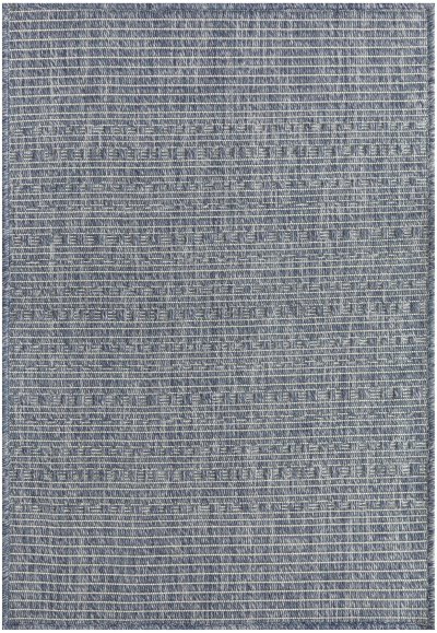 Nourison Home Nourison Tulum TLM01 8' x Round Denim Outdoor Rug - 3' x 5'