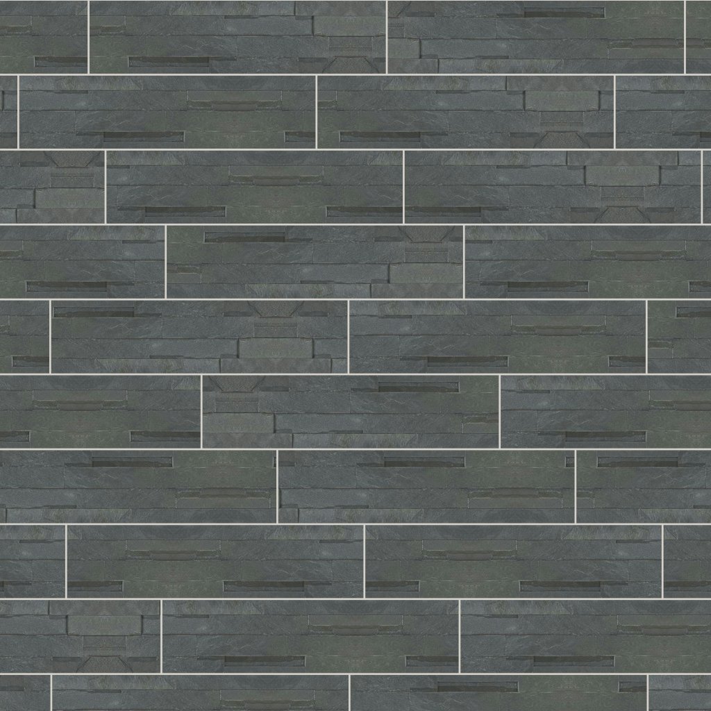 Qualis Ceramica Ledger Stone 6x24 Split Face