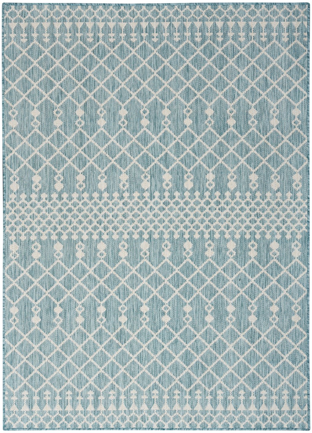 Nourison Home Nourison Selerno SLR02 7' x 10' Aqua Modern Rug